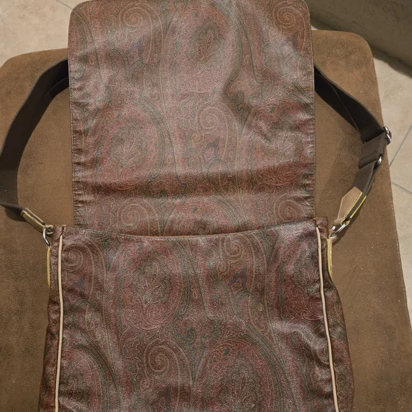 Etro Multicolor Paisley Men's Messenger Bag - Picture 3 of 11